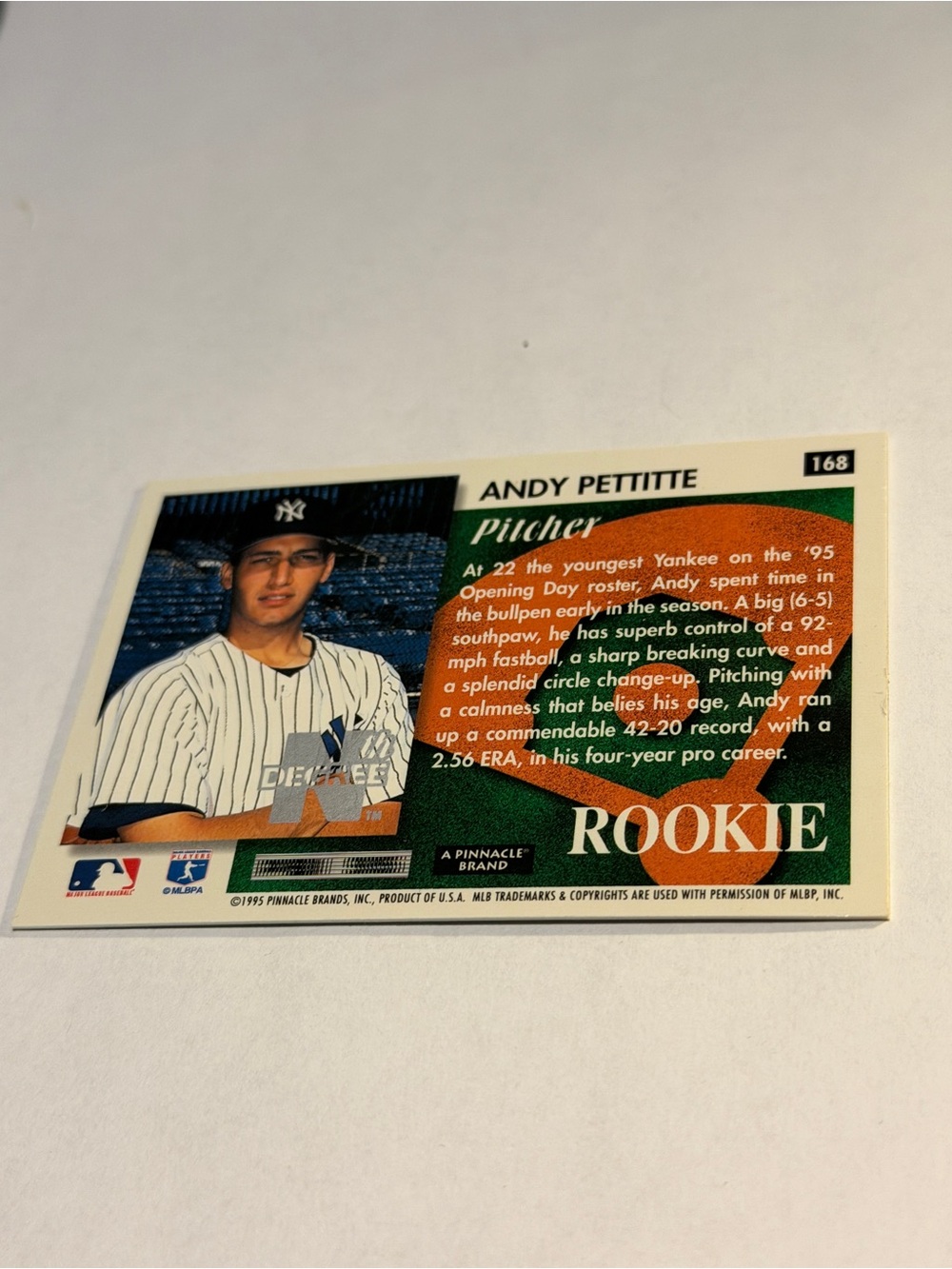 Andy Pettitte 1995 RC Rookie Score Summit Edition Sparkling Refractor Baseball - Picture 3 of 4